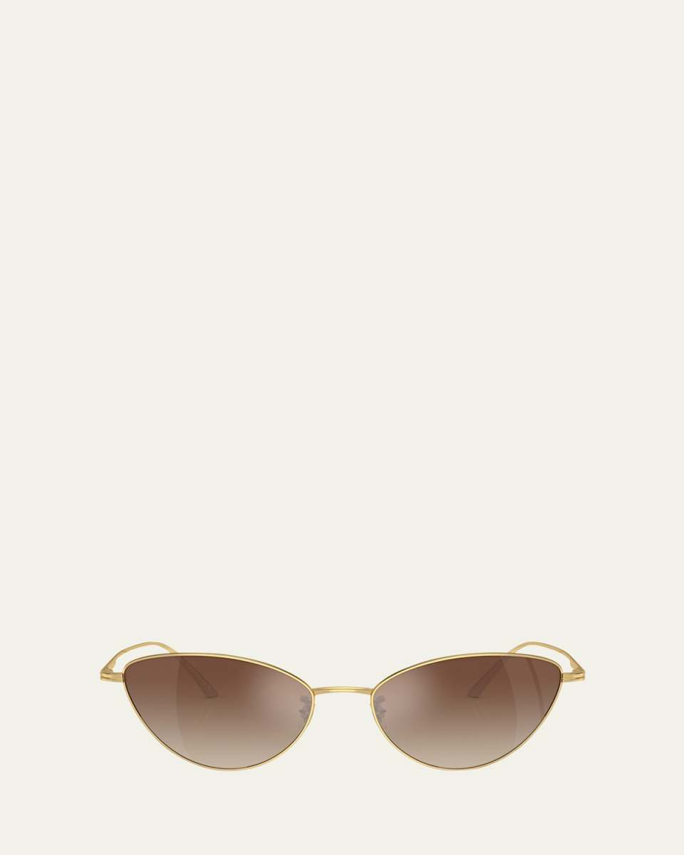 Sleek Steel Butterfly Sunglasses